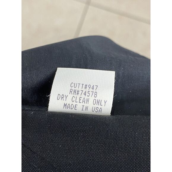 Vintage Cache Black Dress Maxi Gown 90s Y2k Strapless Black White Size 12 USA - Picture 10 of 10